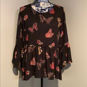CUPIO Butterfly Blouse